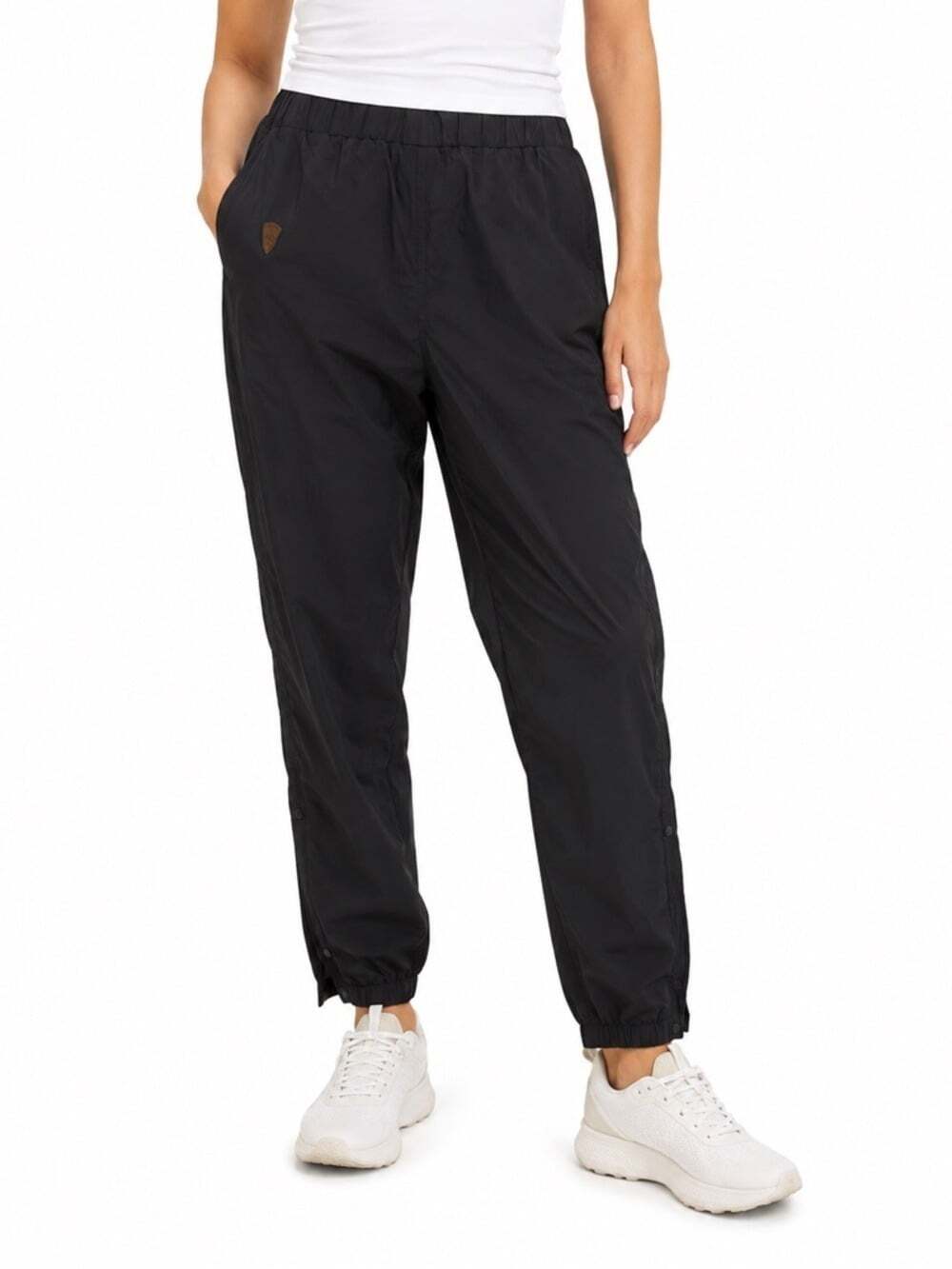 L.L. Bean Women’s Black Full Sip Zip Nordic Rain/Snow Pant Large